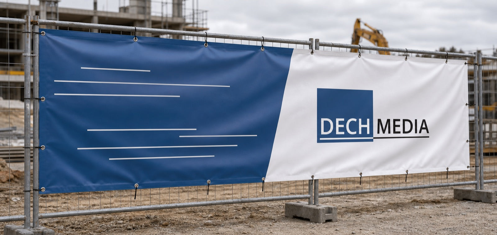 Bauzaunbanner: die Baustelle wirbt für Sie