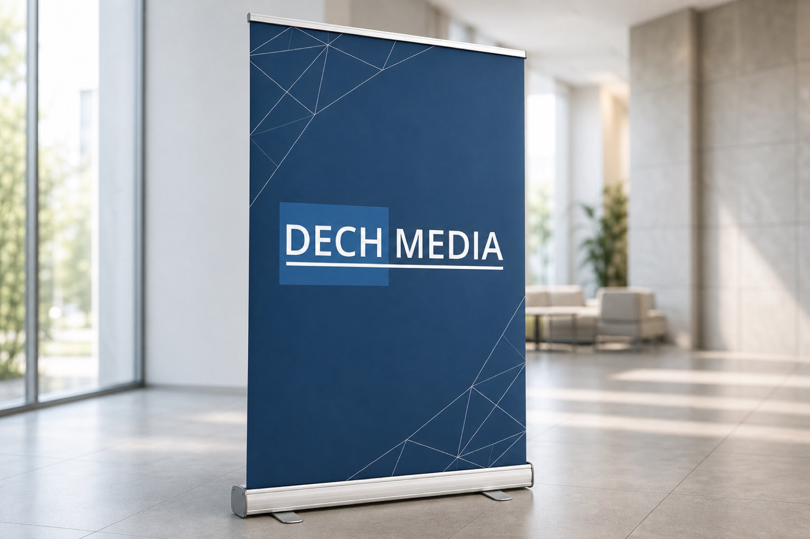 Roll-up Banner drucken: mobile Werbung in zwei Minuten